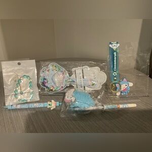 Cinnamoroll Blue Character Keychain & Accessories Set - 5 Piece Bundle